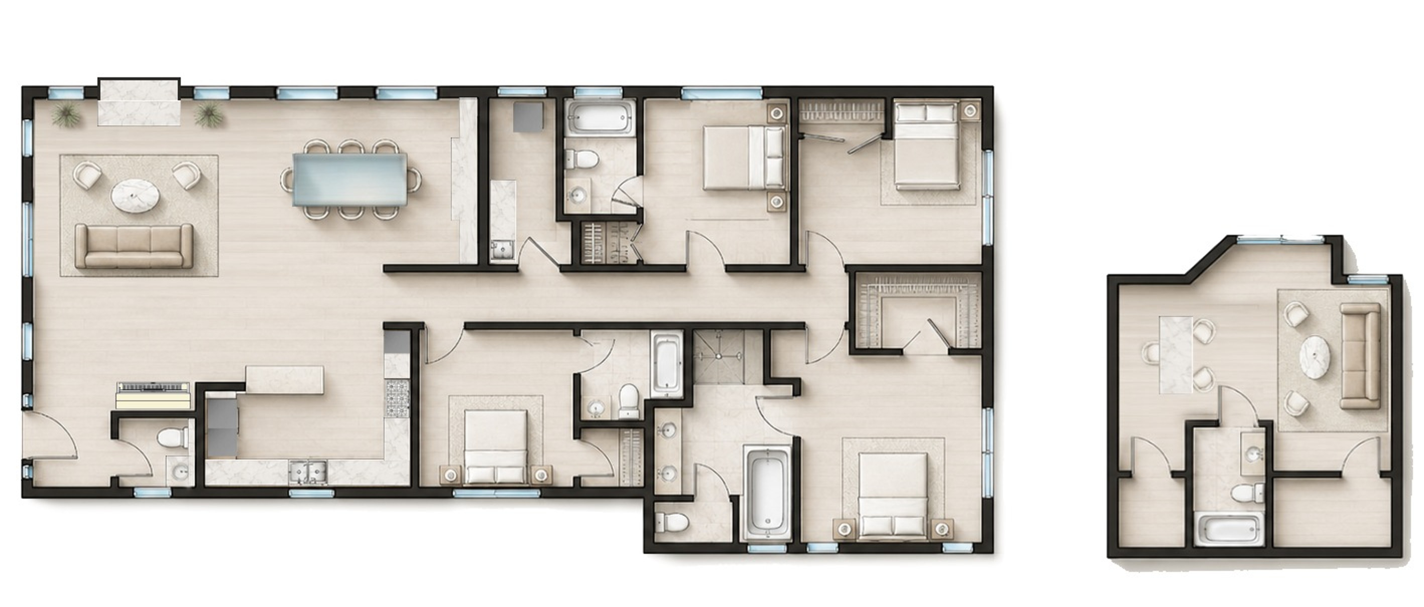Floor plan for 442 S Wetherly Dr